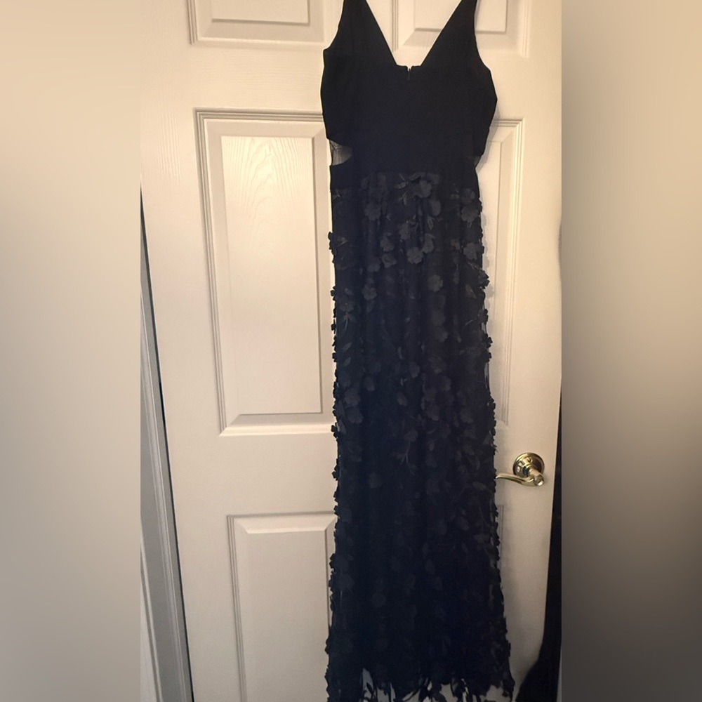 Elegant Black Floral Maxi Dress